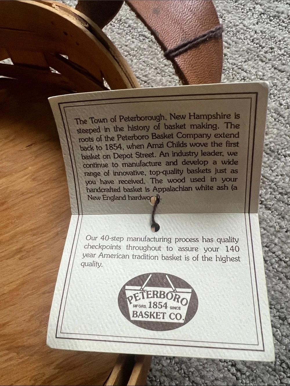 Peterboro Pie Basket
